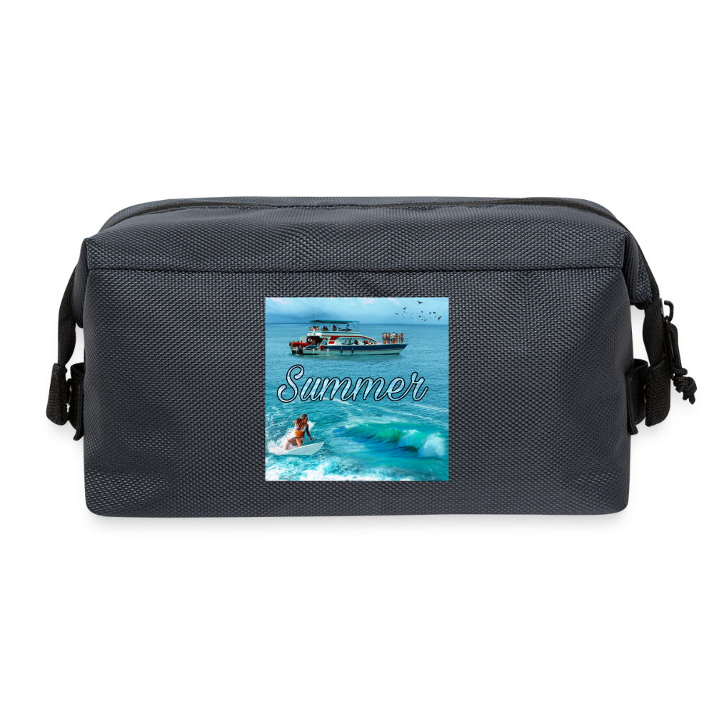 Travel Toiletry Bag - marygeyshop - slate grey