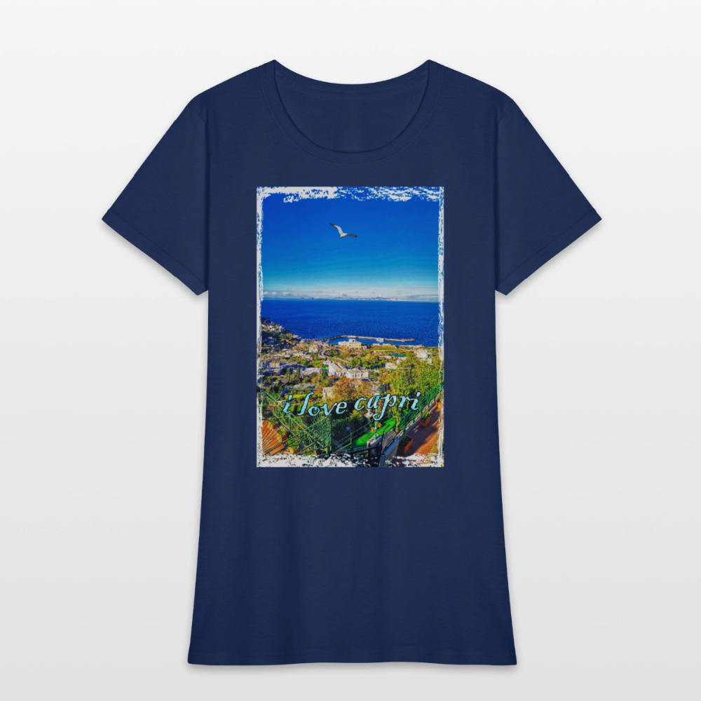 Women's T-Shirt -  blue dusk