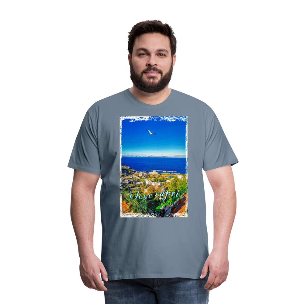 Men's Premium T-Shirt - steel blue