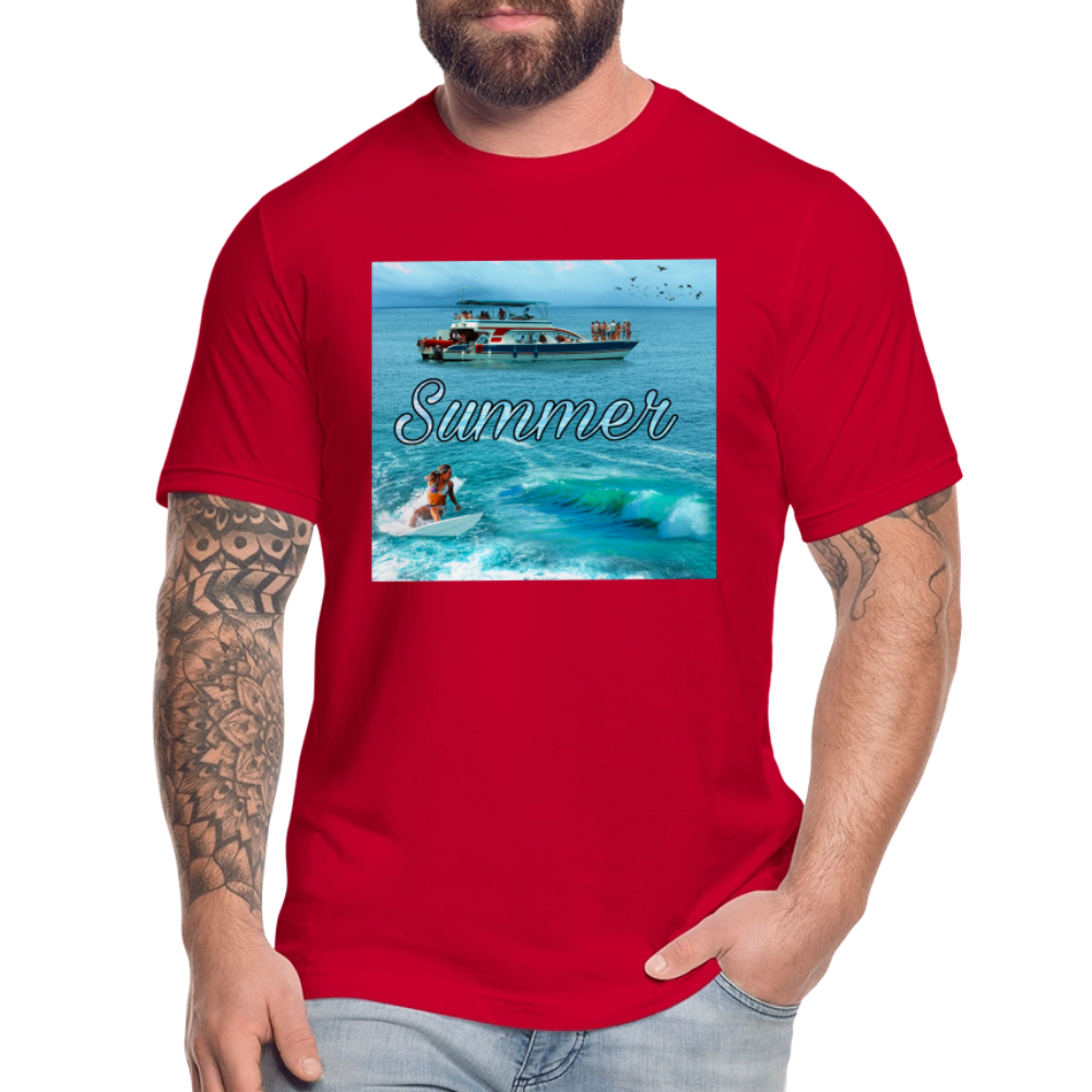 Unisex Jersey T-Shirt by Bella + Canvas - red