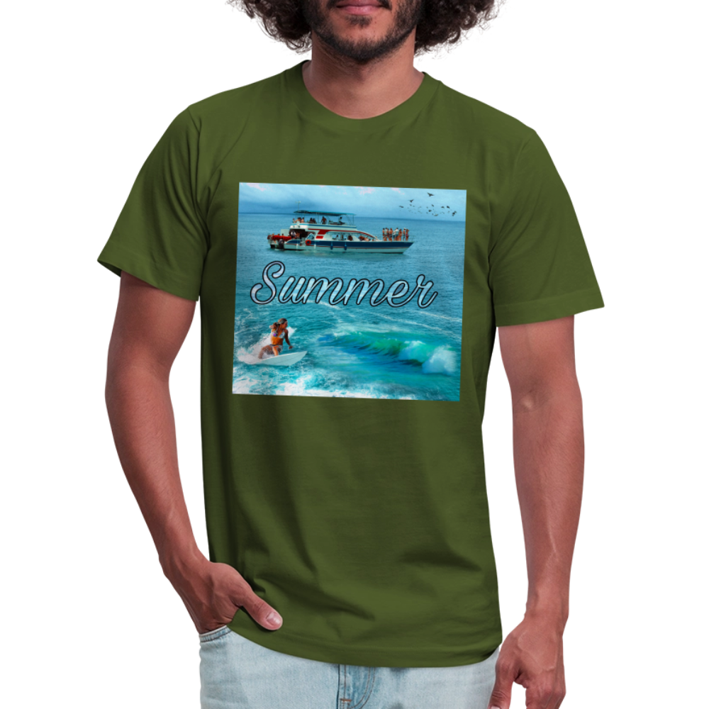 Unisex Jersey T-Shirt by Bella + Canvas - olive