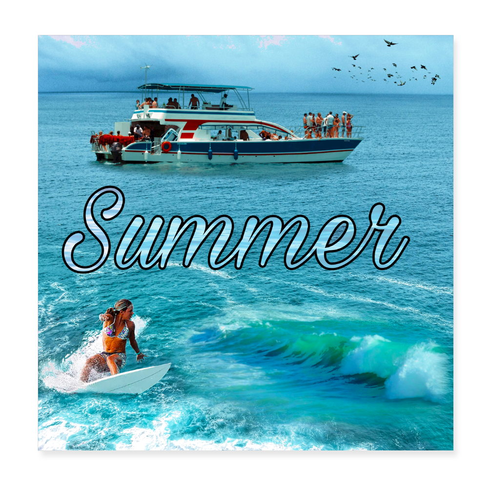 Poster 8x8 - white