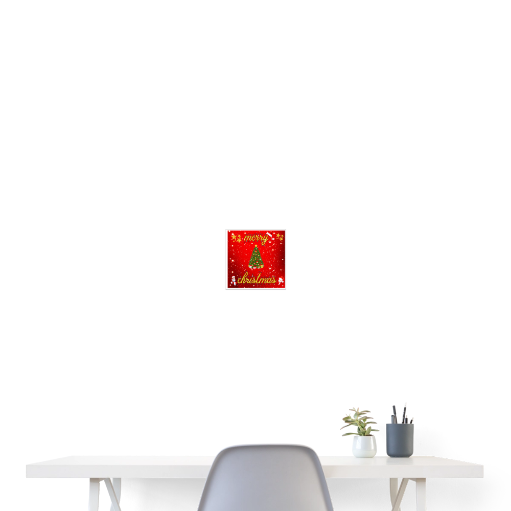 Poster 8x8 - white