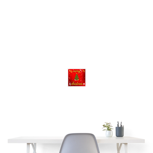 Poster 8x8 - white