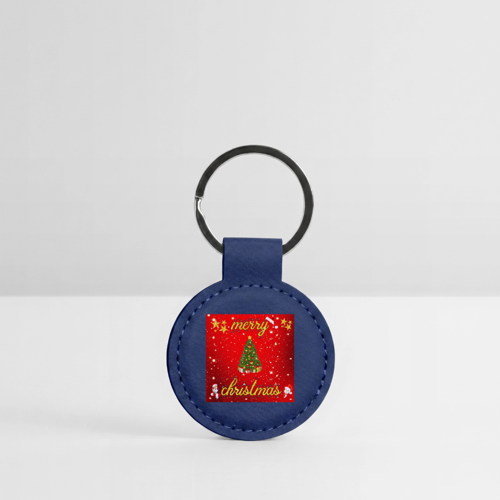 Round Shaped Keychain - dark blue