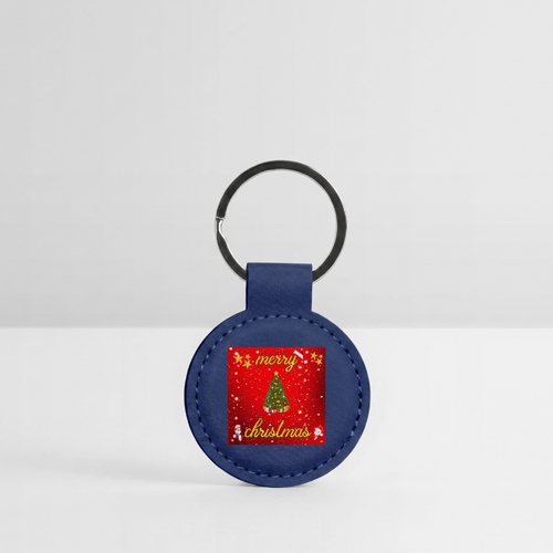 Round Shaped Keychain - dark blue