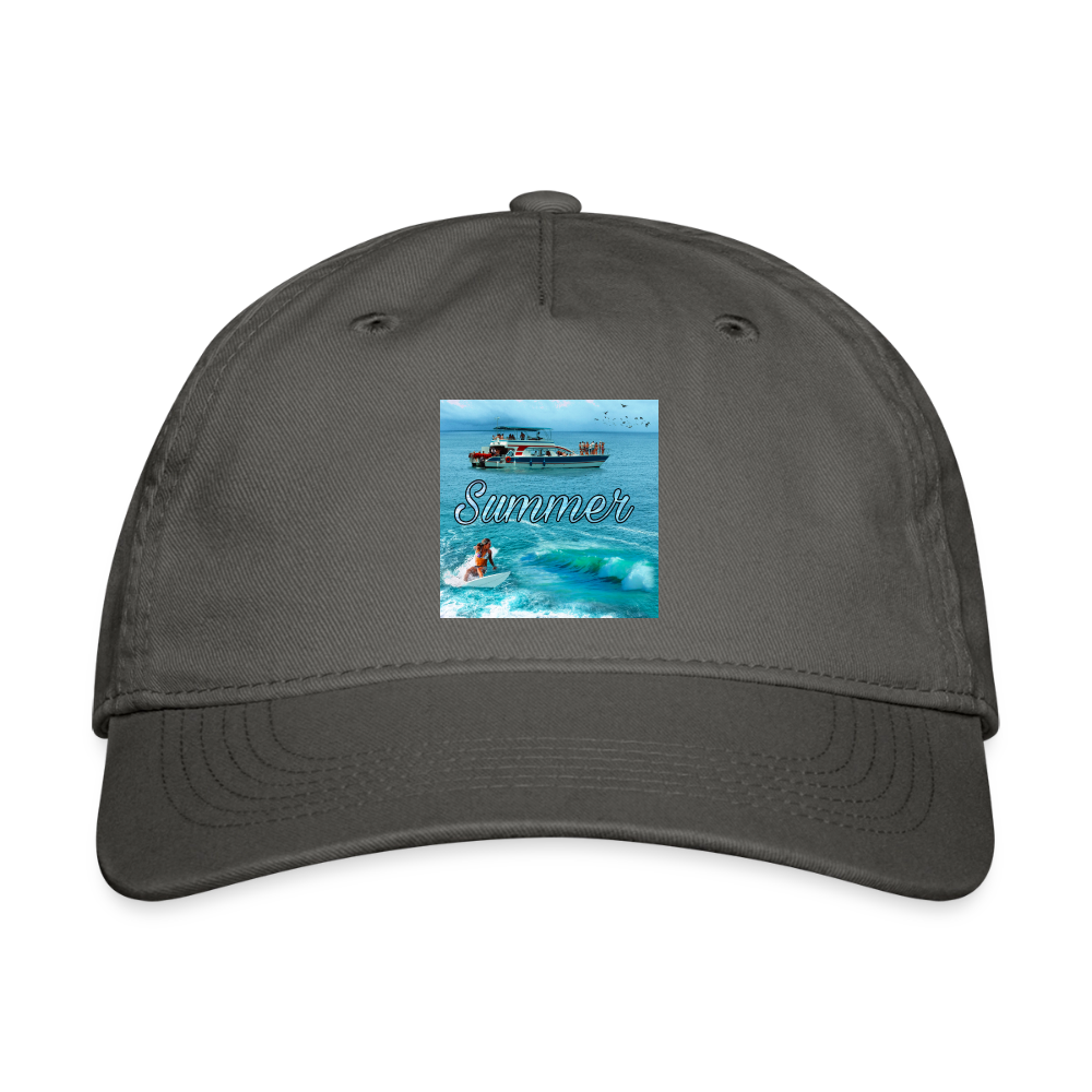 Organic Baseball Cap - charcoal