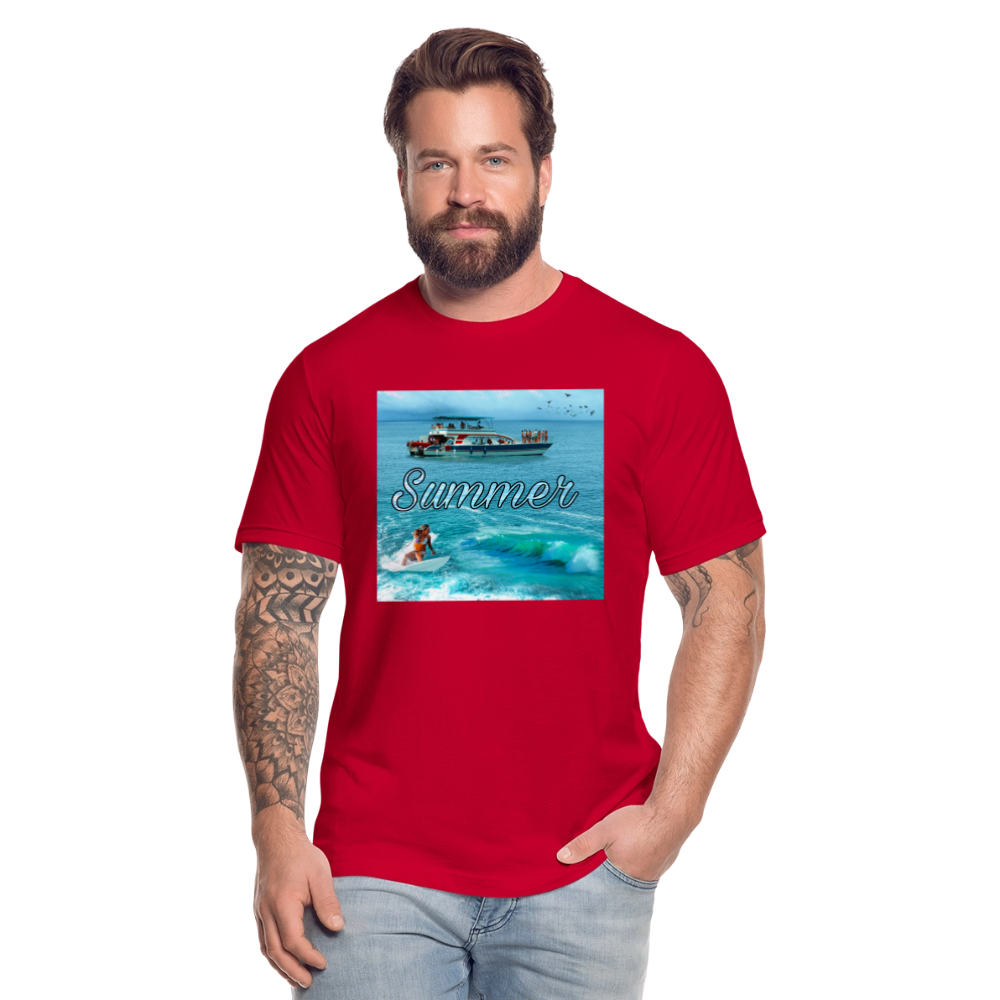 Unisex Jersey T-Shirt by Bella + Canvas - red