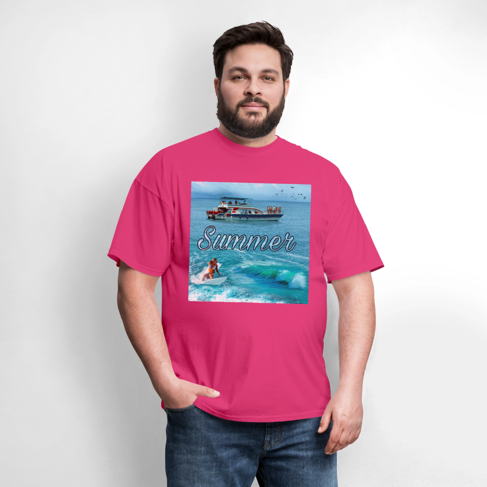 Men's T-Shirt | GILDAN 5000 - fuchsia