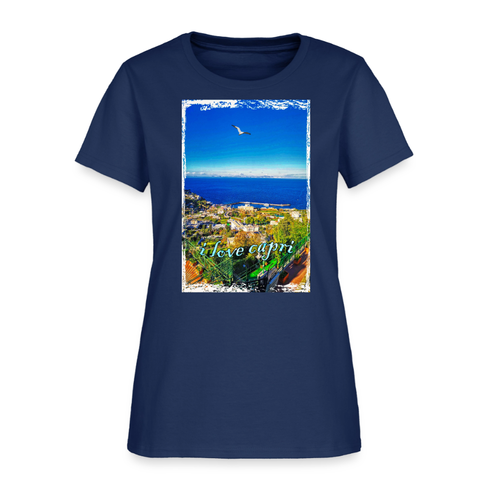 Women's T-Shirt -  blue dusk