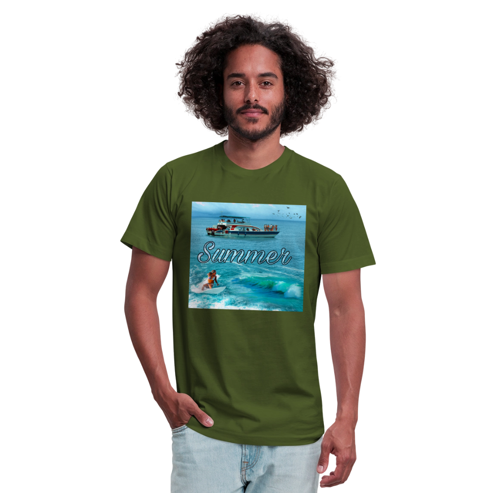 Unisex Jersey T-Shirt by Bella + Canvas - olive
