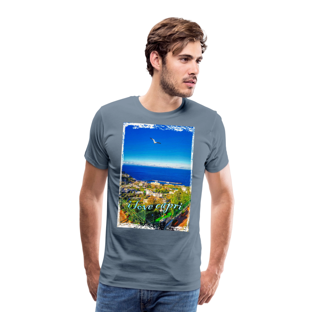Men's Premium T-Shirt - steel blue
